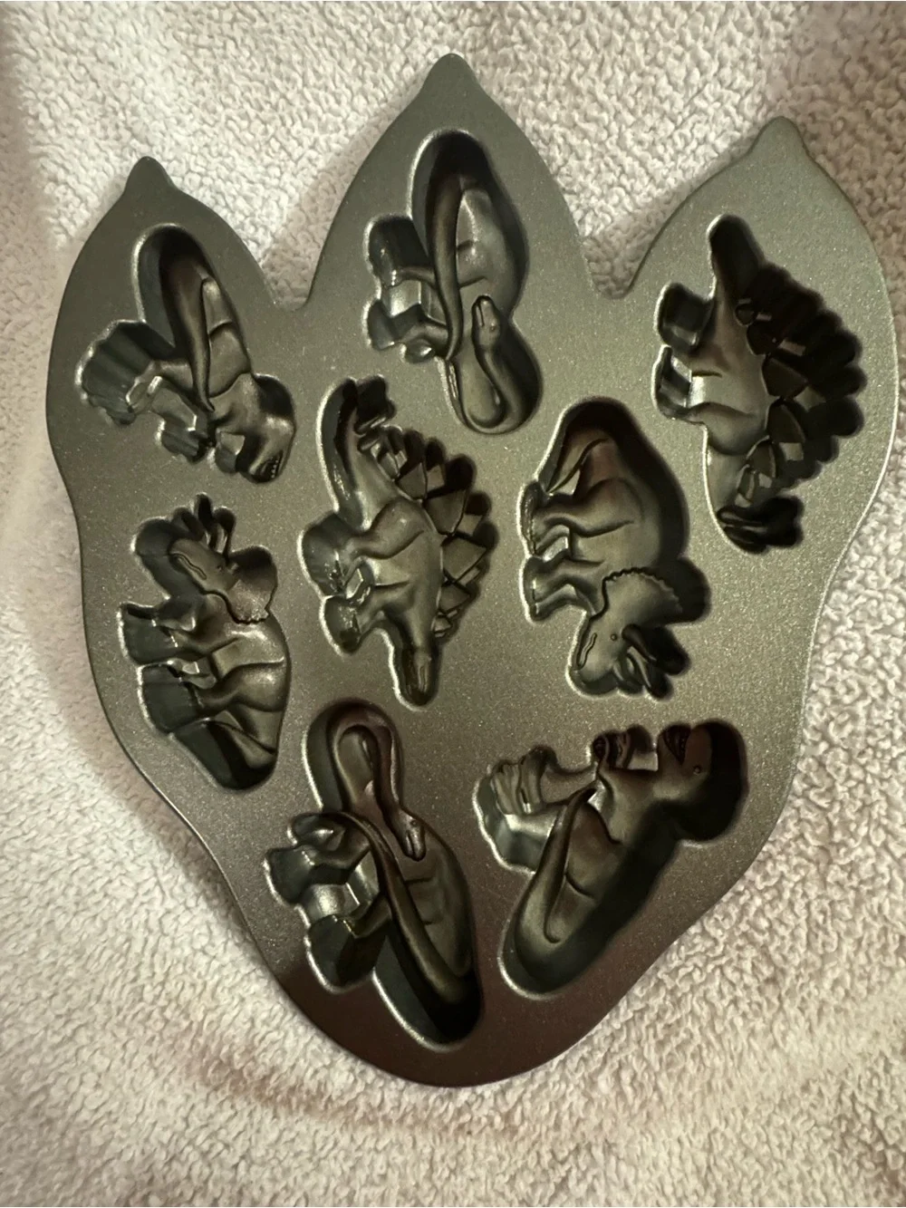 Nordic Ware Metallic Dinosaur Footprint Muffin Pan